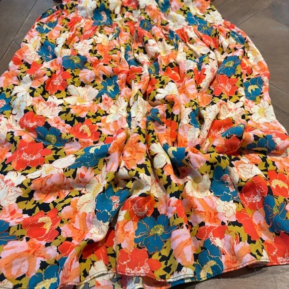 Free People Strapless Floral Maxi Dress Size Small - Picture 6 of 13